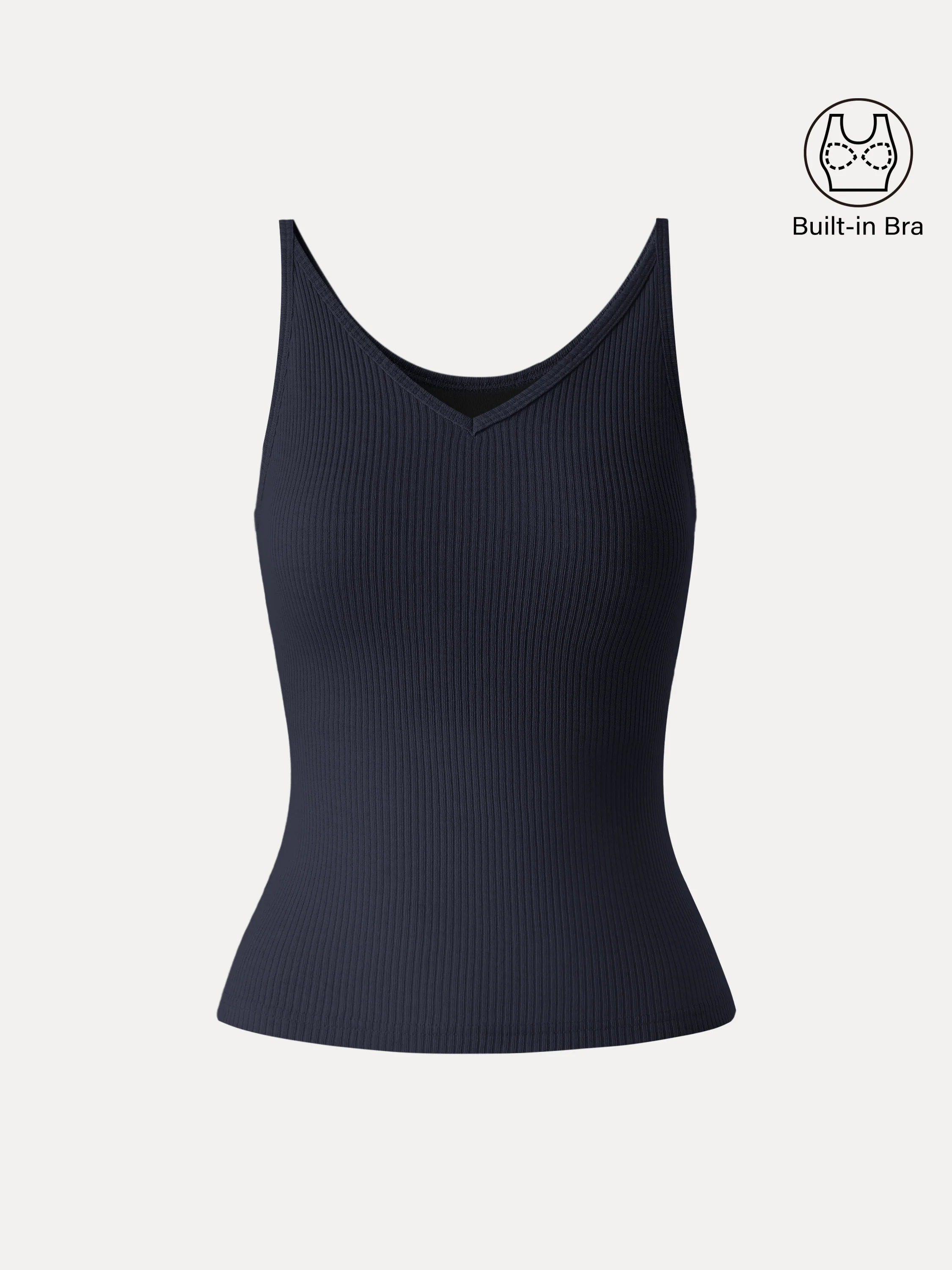 Breathable V-Neck Spaghetti Bra Tank - Image 7