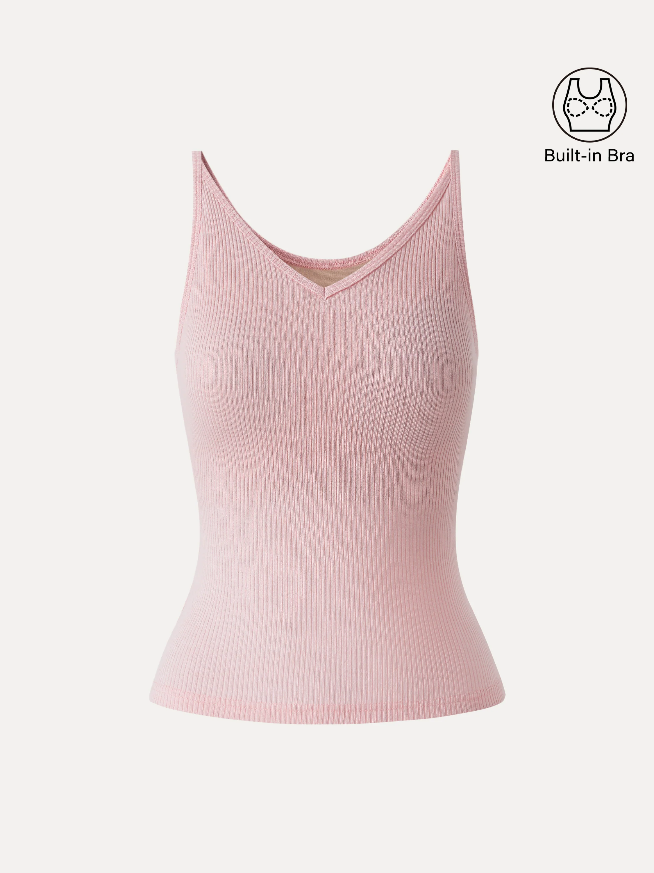 Breathable V-Neck Spaghetti Bra Tank - Image 9