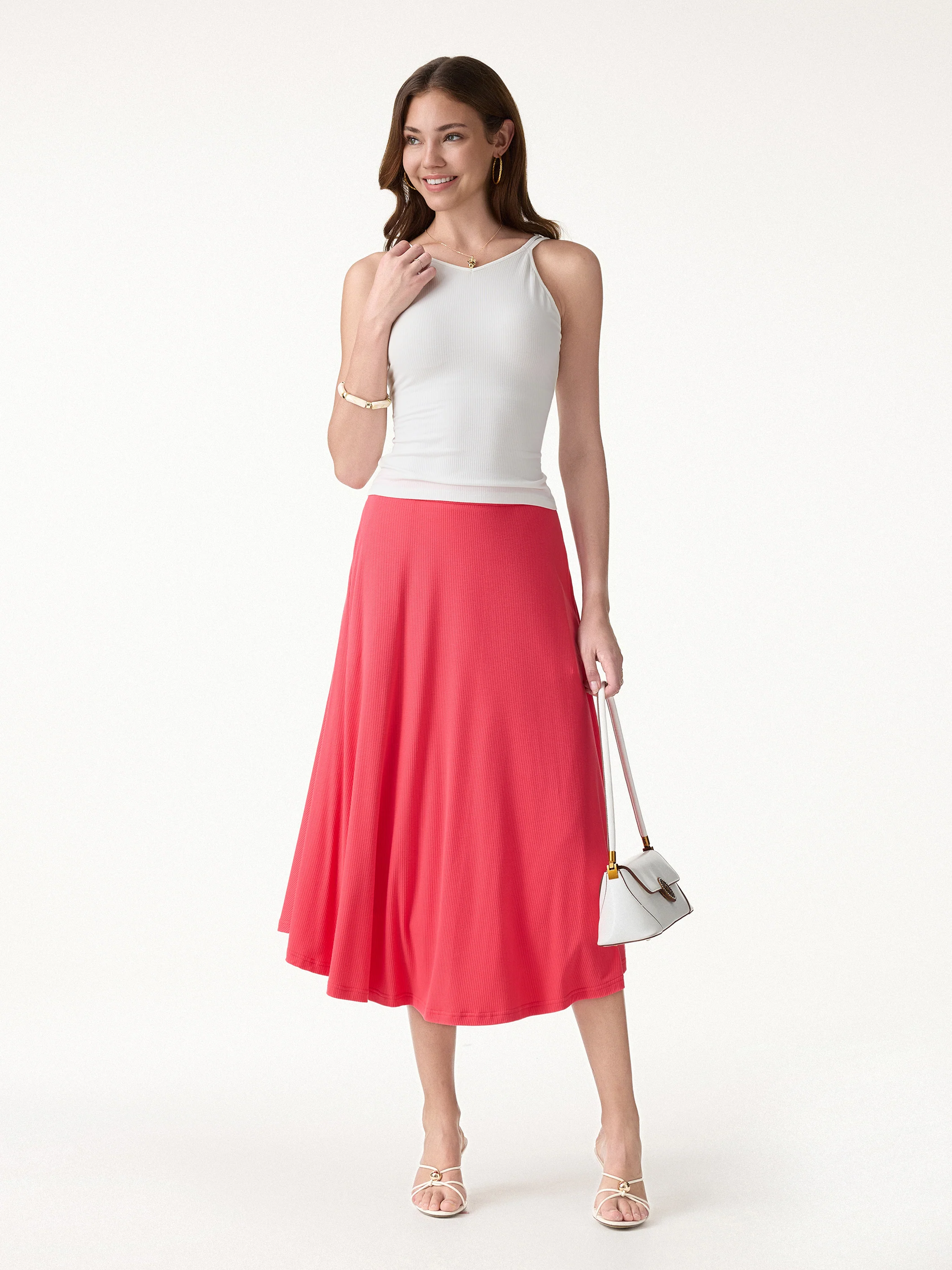 CoolTouch Midi Circle Flare Skirt with Pockets - Image 2
