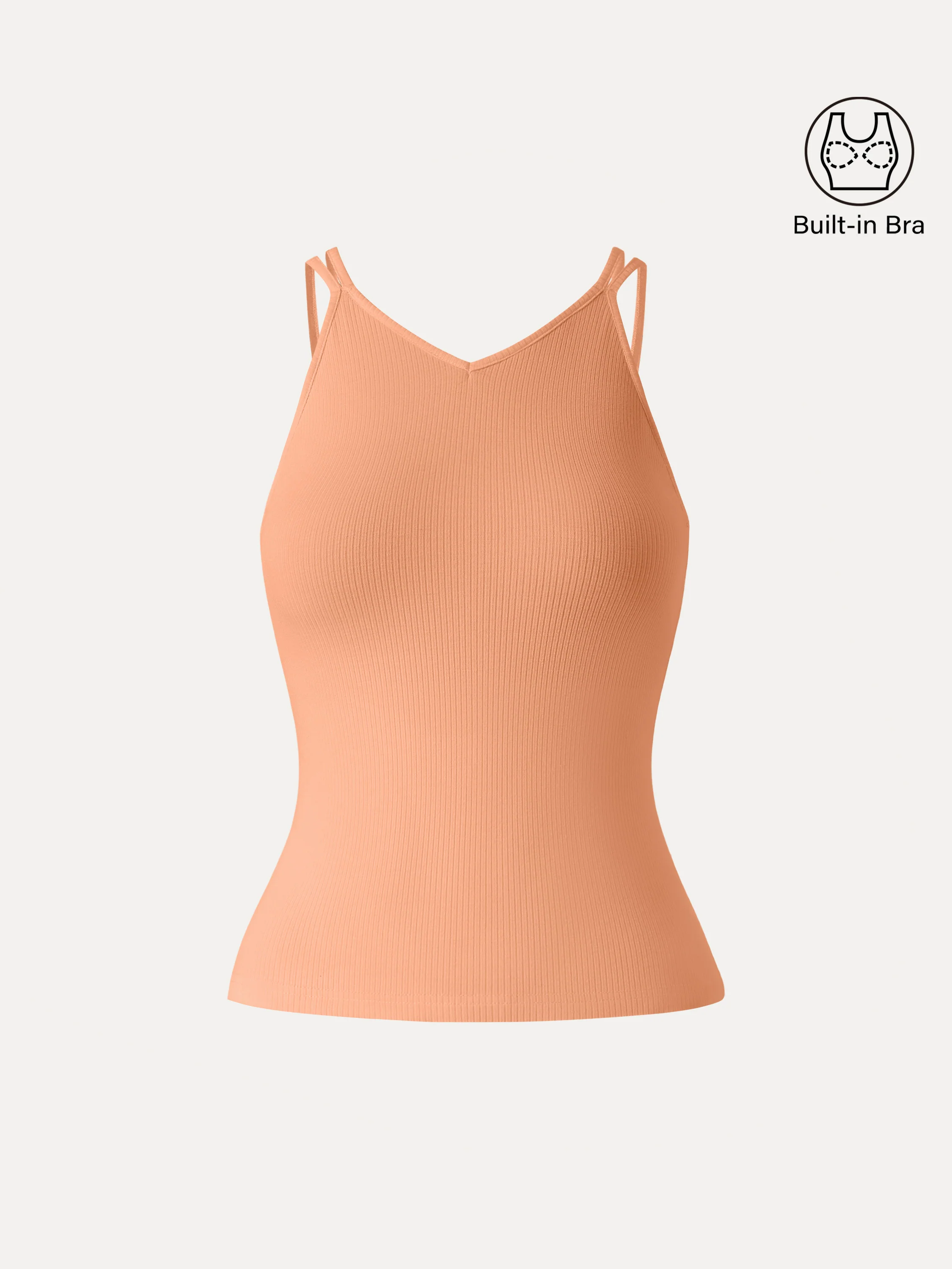 CoolTouch V-Neck Spaghetti Bra Tank - Image 8
