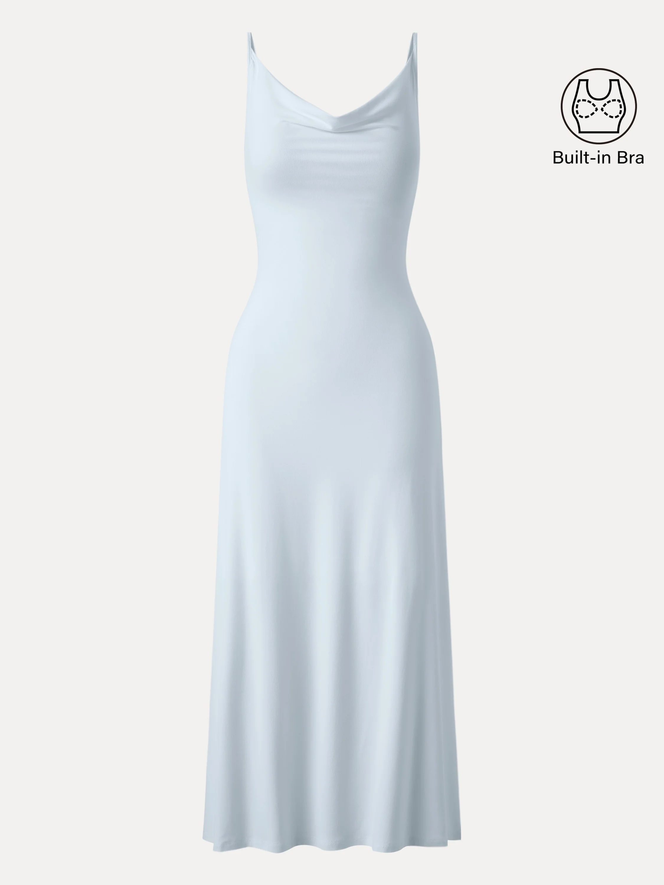 Effortless Vacay Cowl Neck Midi Bra Dress - Image 6