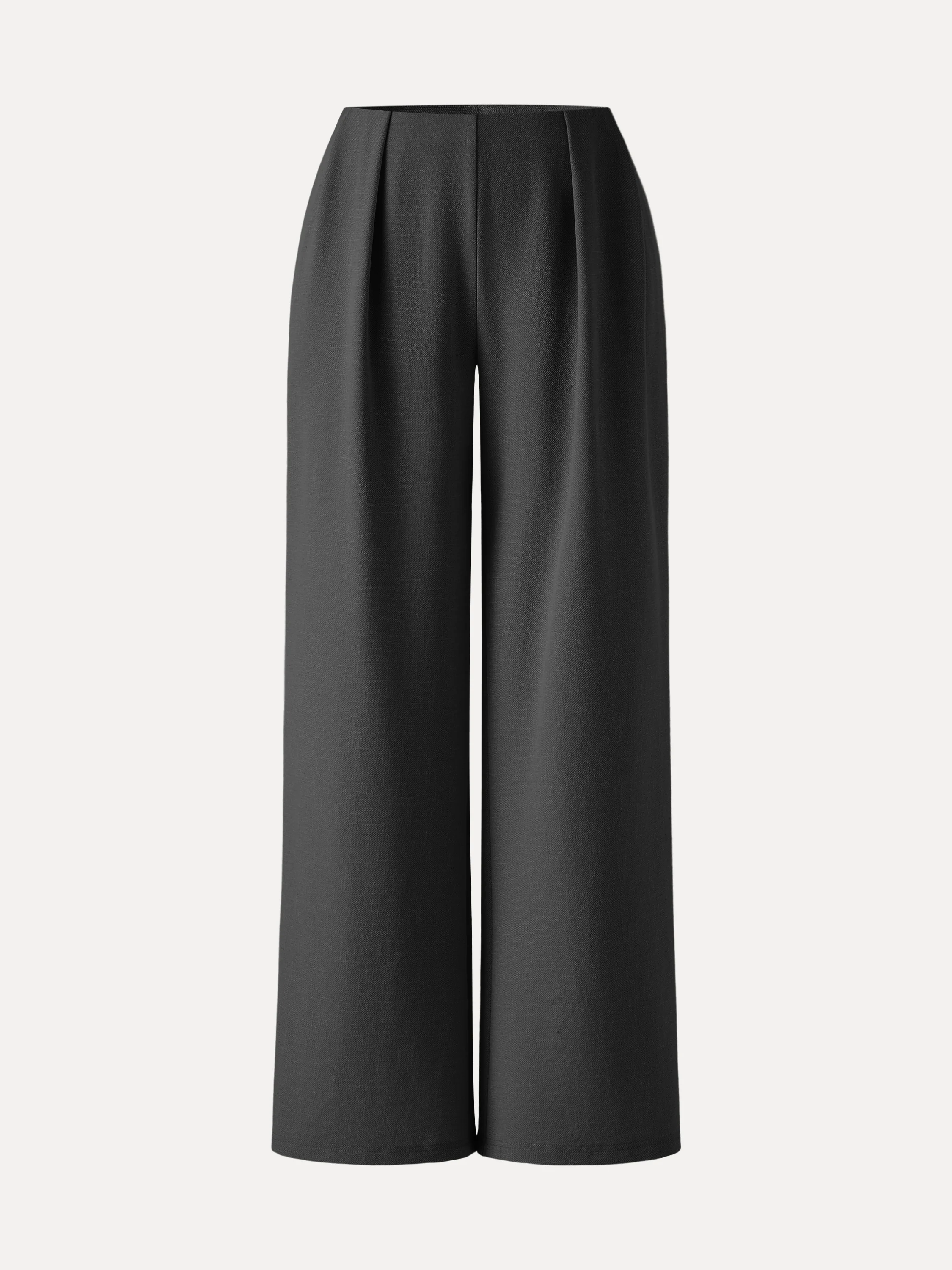 Linen-Like Wide Flare Pant with Pockets - Image 4