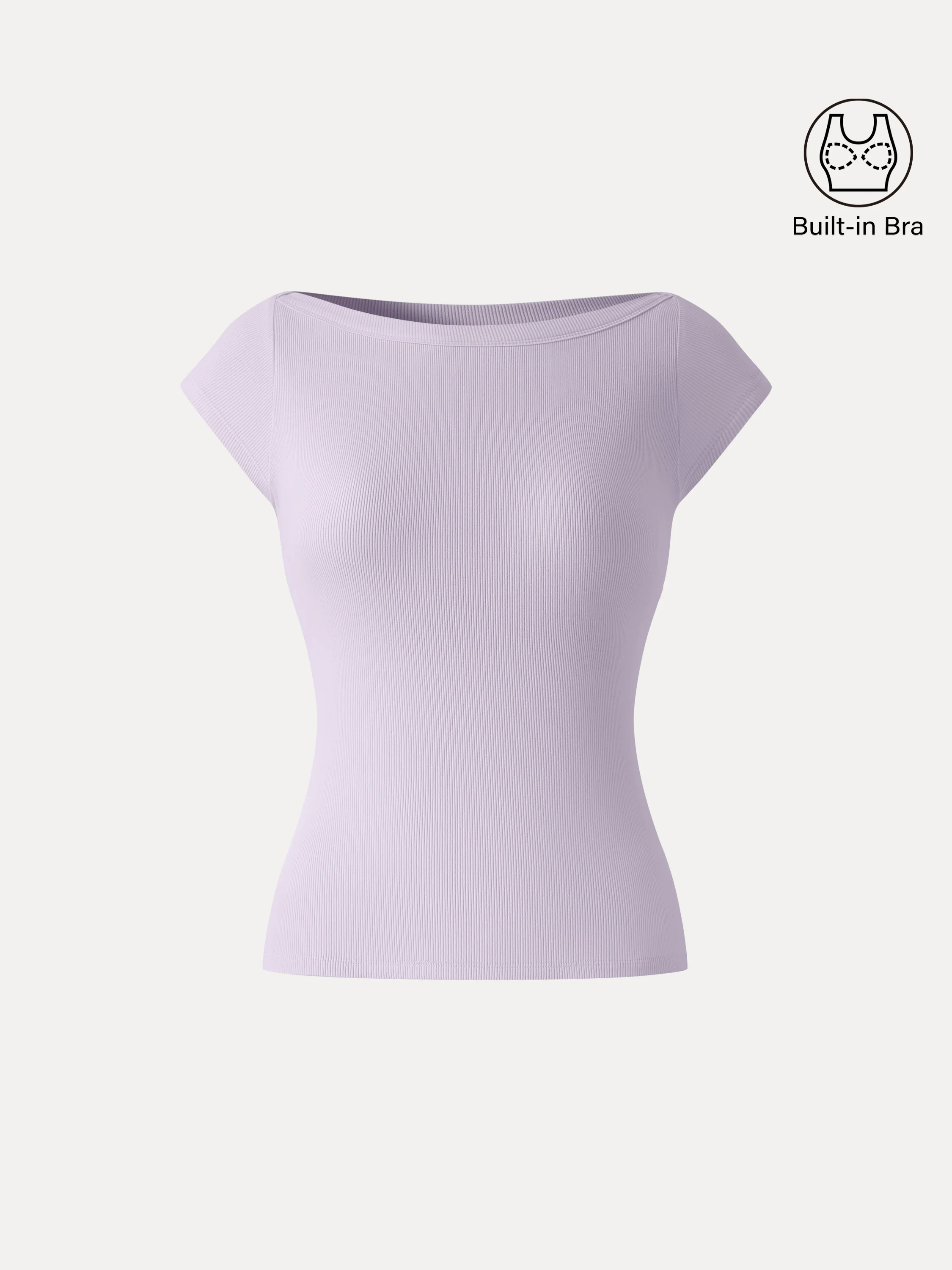 Plantive Boatneck Cap Sleeve Bra Top - Image 9