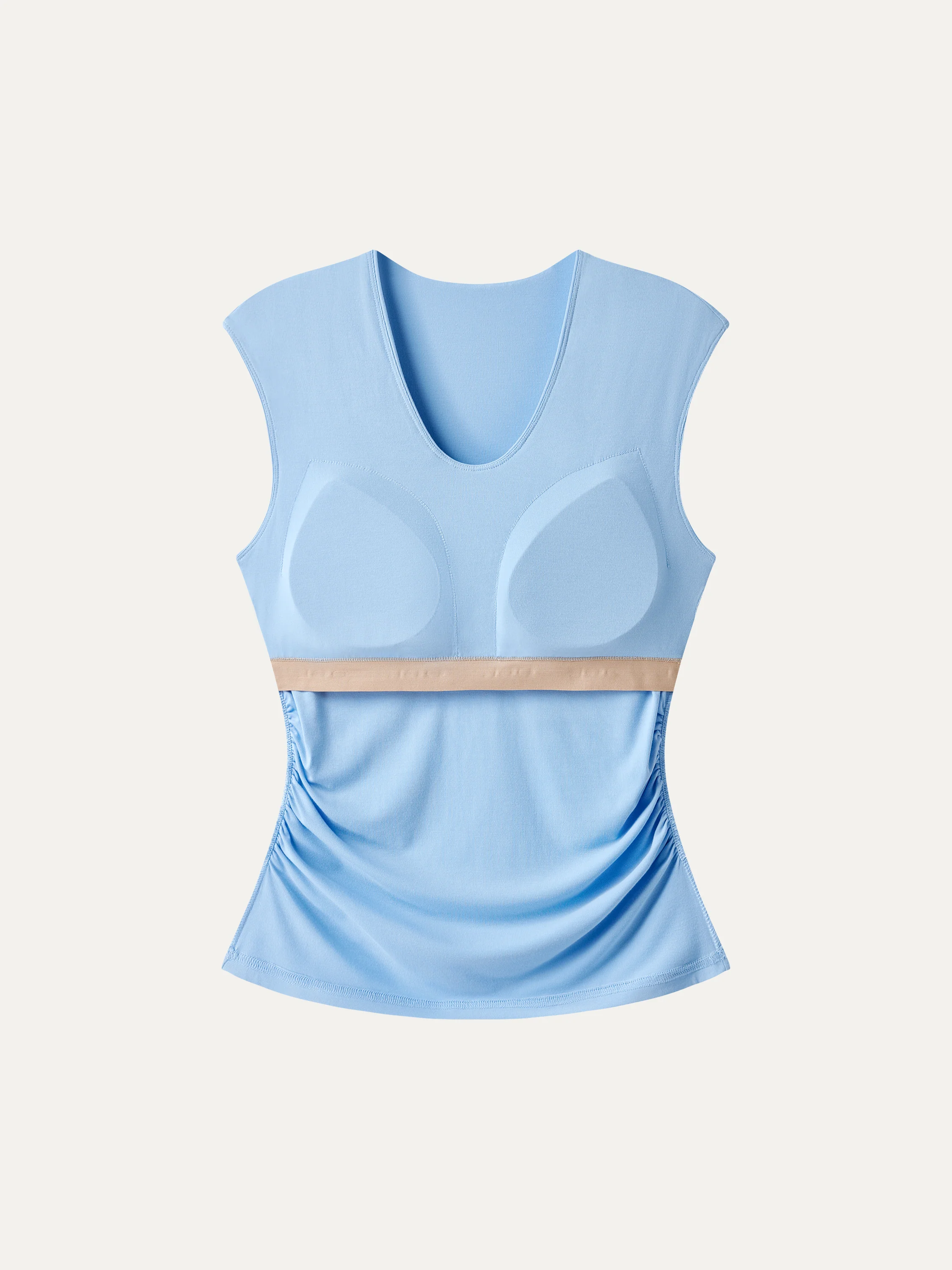 SkinKiss Scoop Neck Gathered Bra Top - Image 6