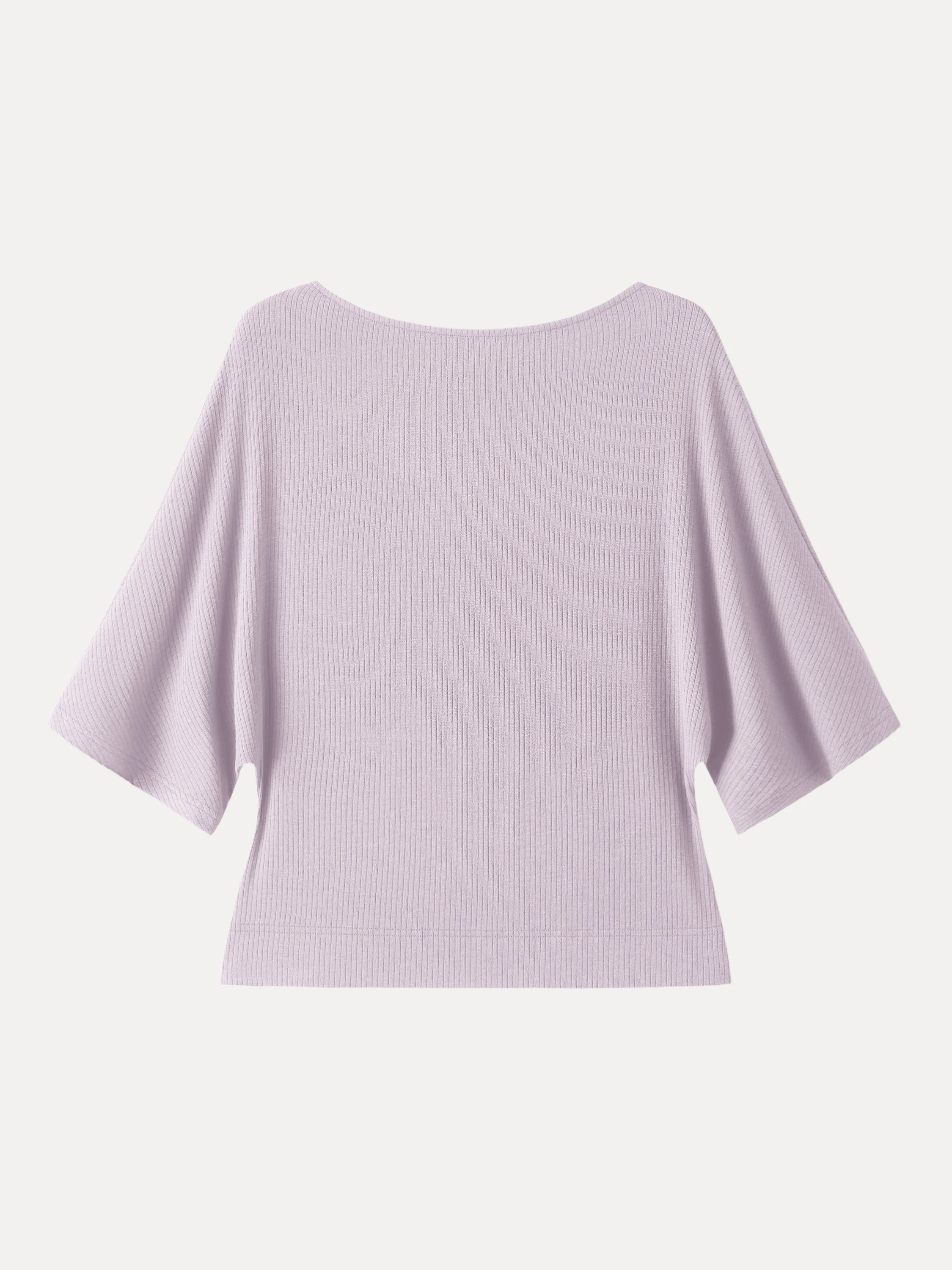 Soft Ribbed Boatneck Relaxed Top - Image 11