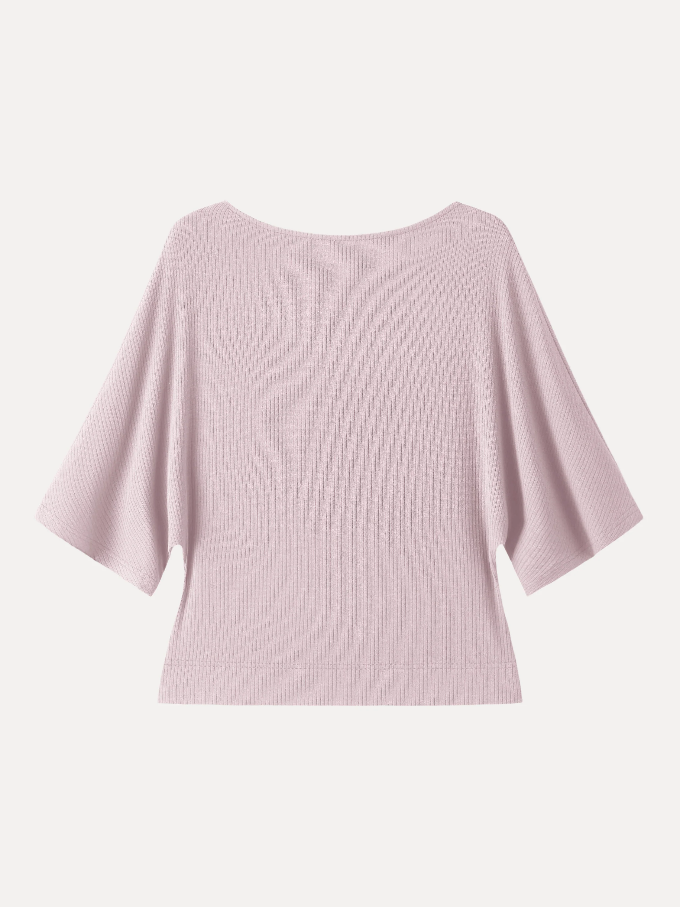 Soft Ribbed Boatneck Relaxed Top - Image 7