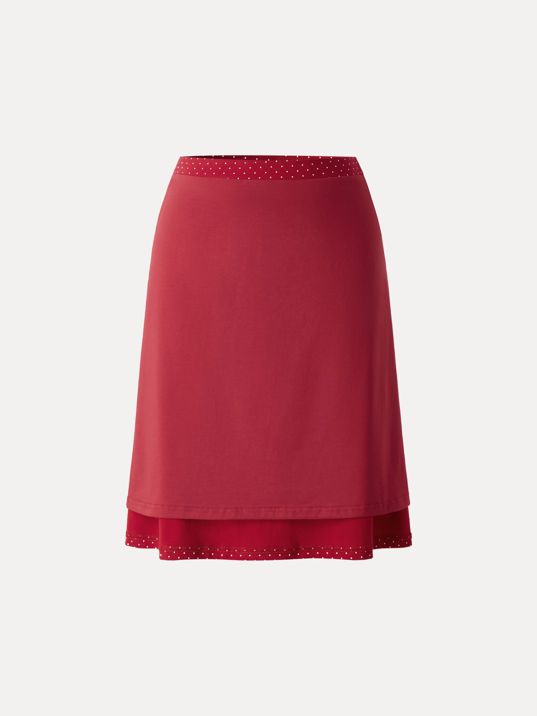 Stretch Cotton Polka Dot A-Line Flare Skirt Limited Edition - Image 6