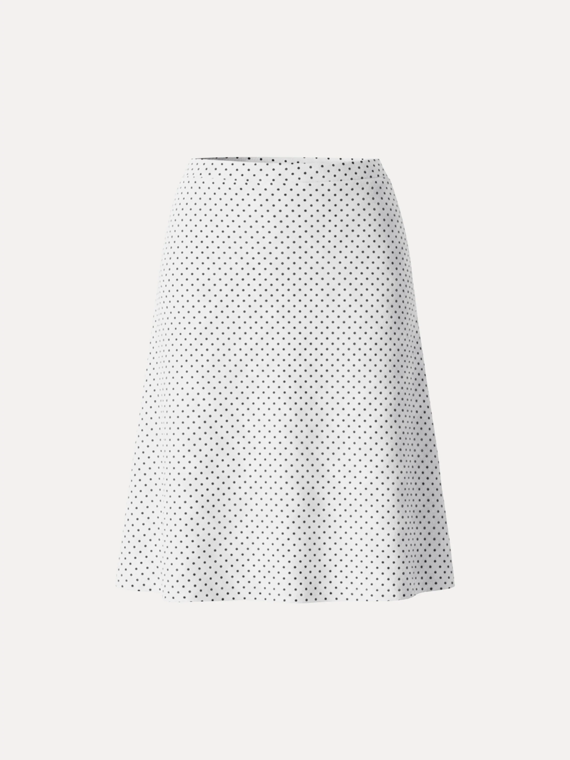Stretch Cotton Polka Dot A-Line Flare Skirt Limited Edition - Image 9