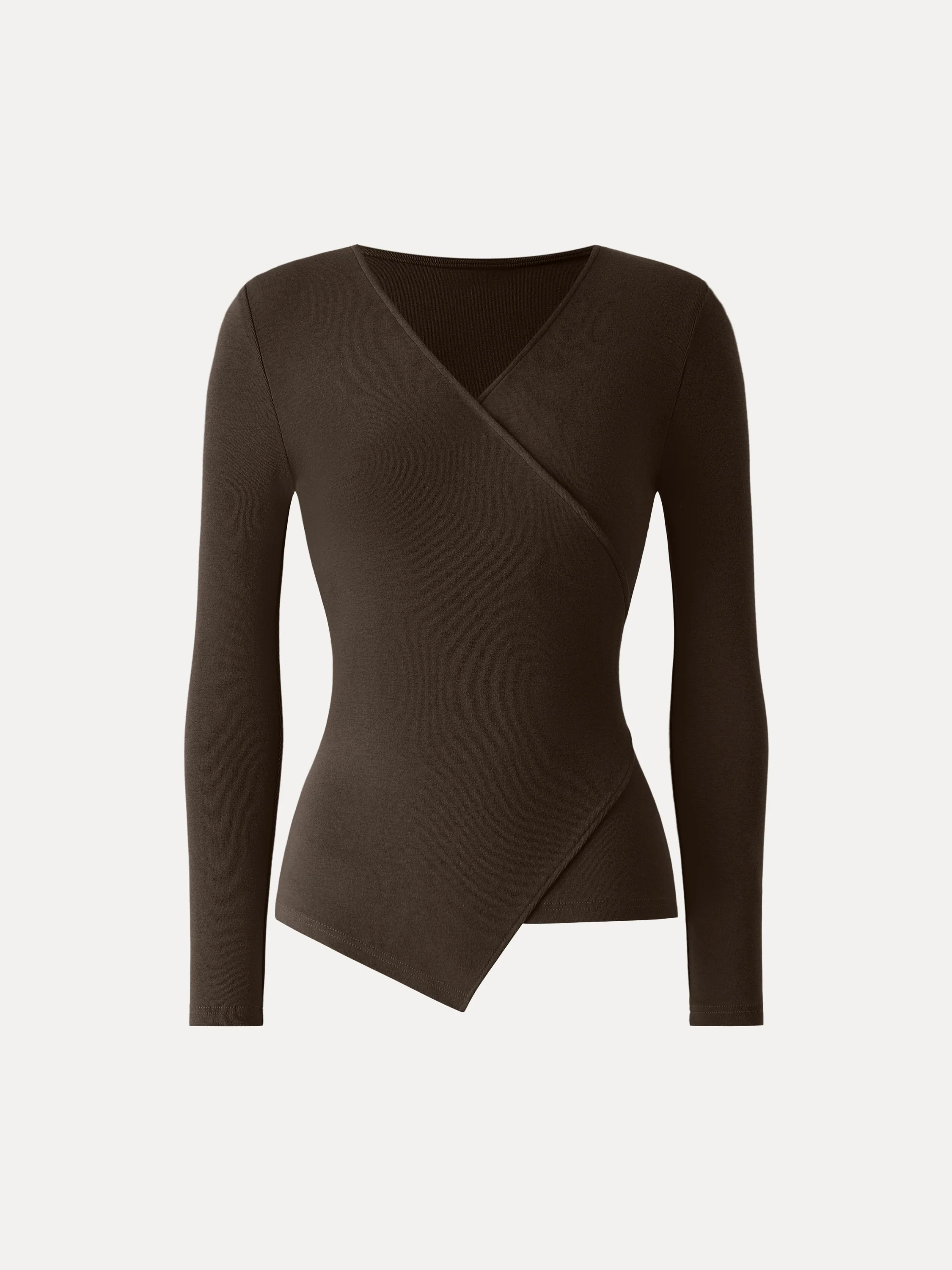 Surplice Skimming Long Sleeve Top - Image 5